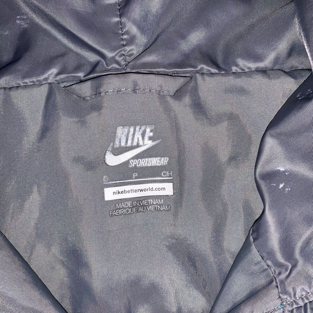 Nike Vintage Rare Windrunner Windbreaker Jacket Green Blue Teal Nylon S - Picture 9 of 10